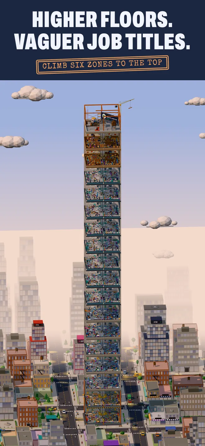 The tower growing floor by floor