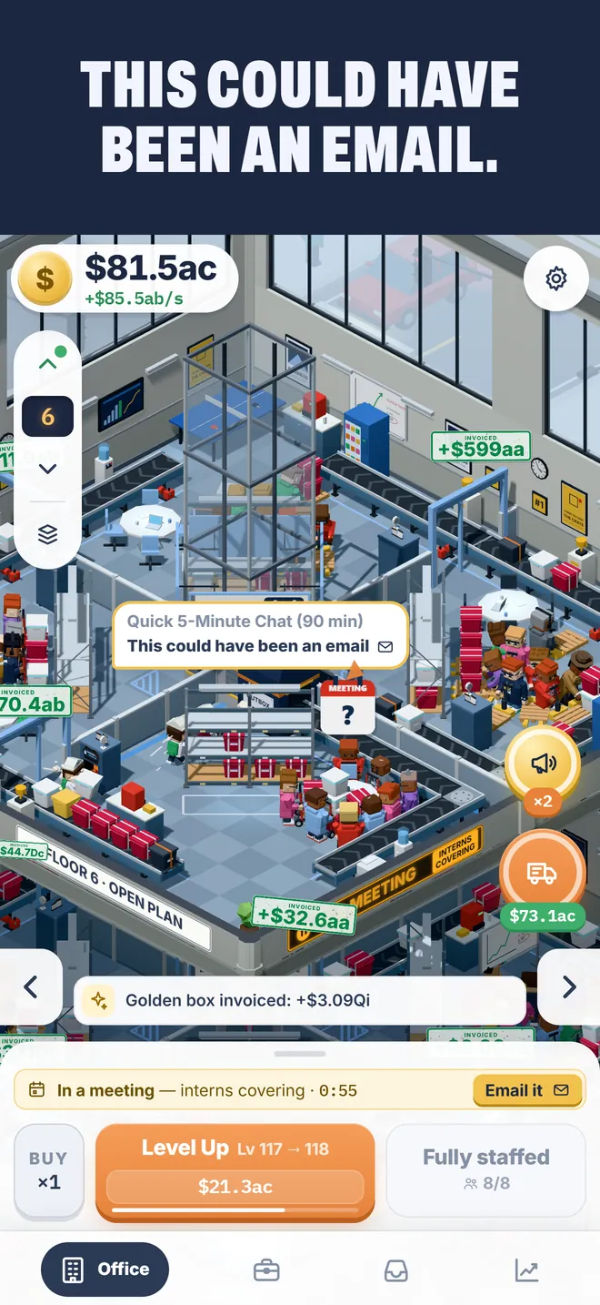 A meeting in the office
